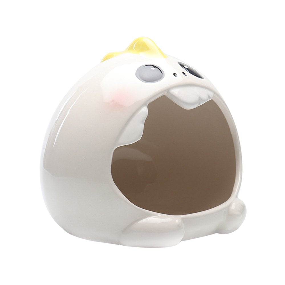 Bestonzon House Ceramic Hamster Small Hideout Animal Chinchilla Mini Animals Nesting Huts Habitat Cage Sleepingpet Animals & Pet Supplies > Pet Supplies > Small Animal Supplies > Small Animal Habitats & Cages Bestonzon   