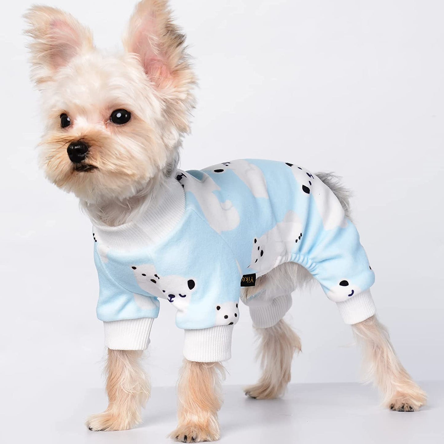 Yikeyo Dog Pajamas for Small Dog Girl Boy, Cute Pattern Dog Jammies Dog Pjs Winter Dog Clothes for Small Dogs Chihuahua Yorkie, Pet Jumpsuit, Cat Apparel Outfit (Animals, Medium) Animals & Pet Supplies > Pet Supplies > Dog Supplies > Dog Apparel Yikeyo Bear Medium 