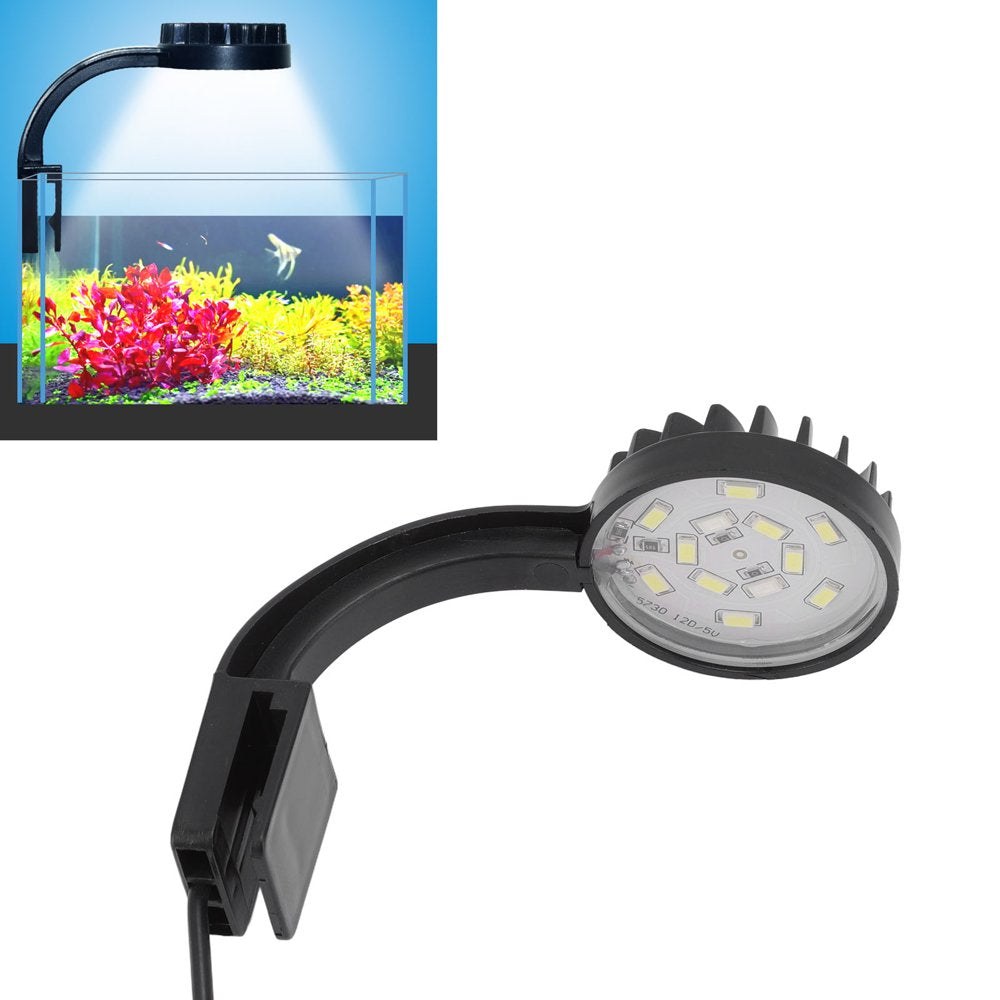 Amonsee LED Aquarium Light,Led Fish Tank Light Multifunction High Brightness save Energy Full Spectrum LED Aquarium Clip Lamp 5W Black,Led Fish Tank Light Animals & Pet Supplies > Pet Supplies > Fish Supplies > Aquarium Lighting Amonsee   