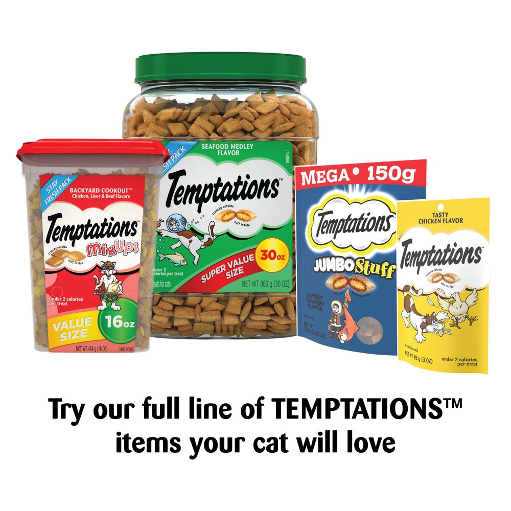 TEMPTATIONS Jumbo Stuff Crunchy and Soft Cat Treats Tempting Tuna Flavor, 2.5 Oz. Pouch Animals & Pet Supplies > Pet Supplies > Cat Supplies > Cat Treats Mars Petcare   