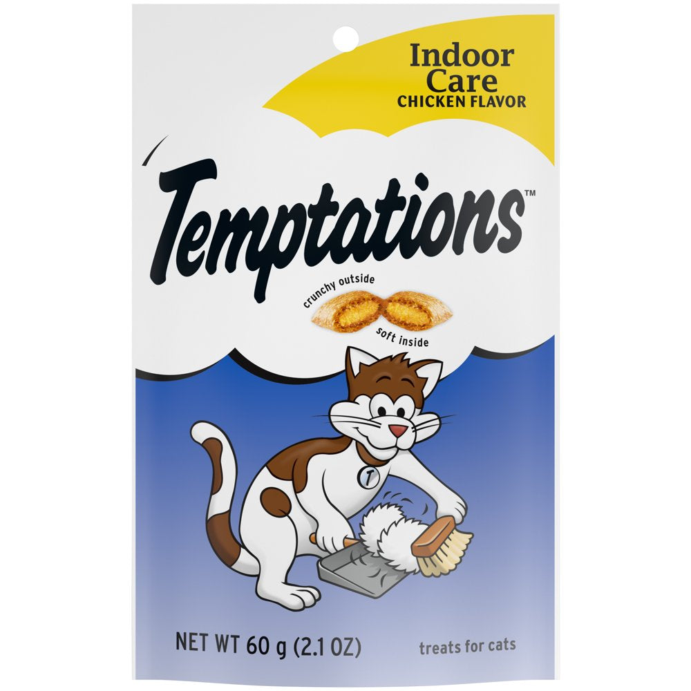 TEMPTATIONS Hairball Control Crunchy and Soft Cat Treats Chicken Flavor, 2.1 Oz. Pouch Animals & Pet Supplies > Pet Supplies > Cat Supplies > Cat Treats Mars Petcare Us   