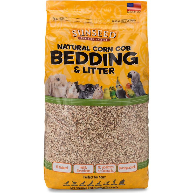 Sunseed® Natural Corn Cob Bedding & Litter for Small Animals & Birds 350 Cubic Inch Animals & Pet Supplies > Pet Supplies > Small Animal Supplies > Small Animal Bedding Sunseed®   