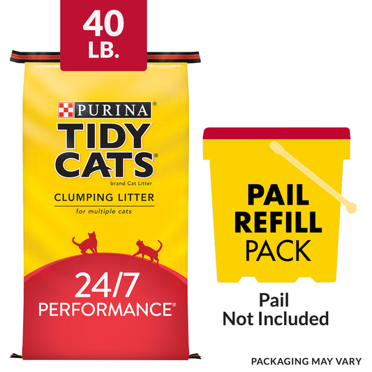 Purina Tidy Cats Clumping Cat Litter, 24/7 Performance Multi Cat Litter, 40 Lb. Bag Animals & Pet Supplies > Pet Supplies > Cat Supplies > Cat Litter Nestlé Purina PetCare Company   