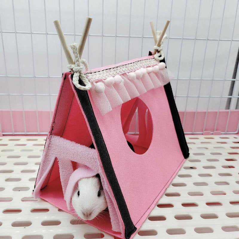 Small Animal Hideout Tent Cage House for Hamster Rat Mice Parrot Habitats Rat Hideaway Chew Cage Toy Animals & Pet Supplies > Pet Supplies > Small Animal Supplies > Small Animal Habitats & Cages Bydezcon   