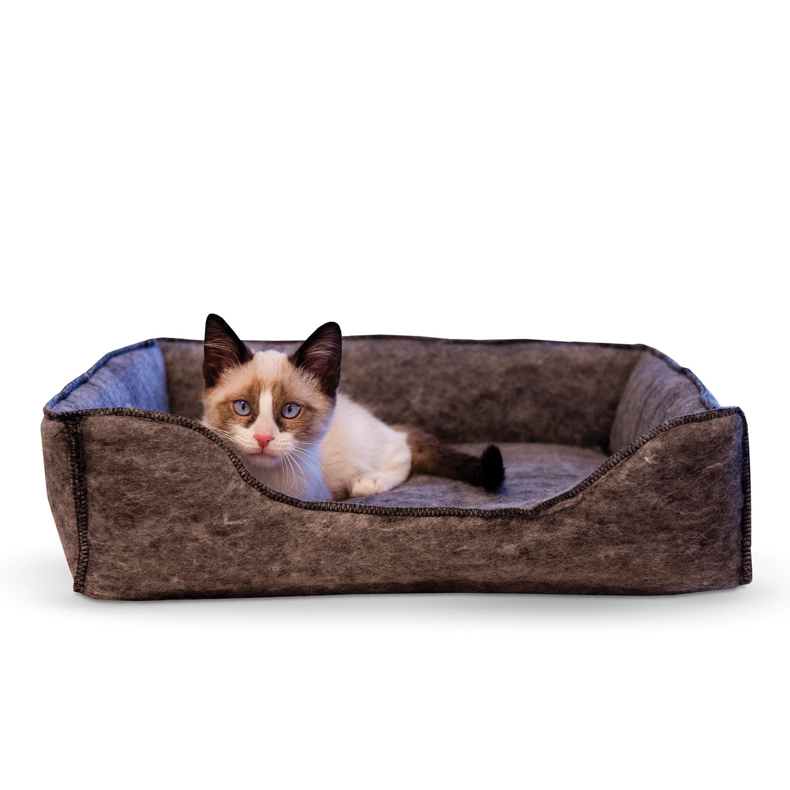 K&H Amazin Kitty Lounger Pet Cat Bed, Gray Animals & Pet Supplies > Pet Supplies > Cat Supplies > Cat Beds K&H Pet Products   