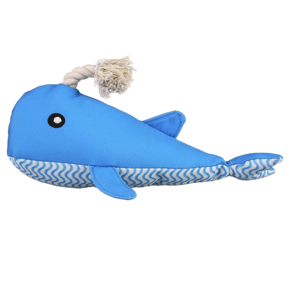 Vibrant Life Blue Whale Plush Dog Toy Animals & Pet Supplies > Pet Supplies > Dog Supplies > Dog Toys Mission Pets   