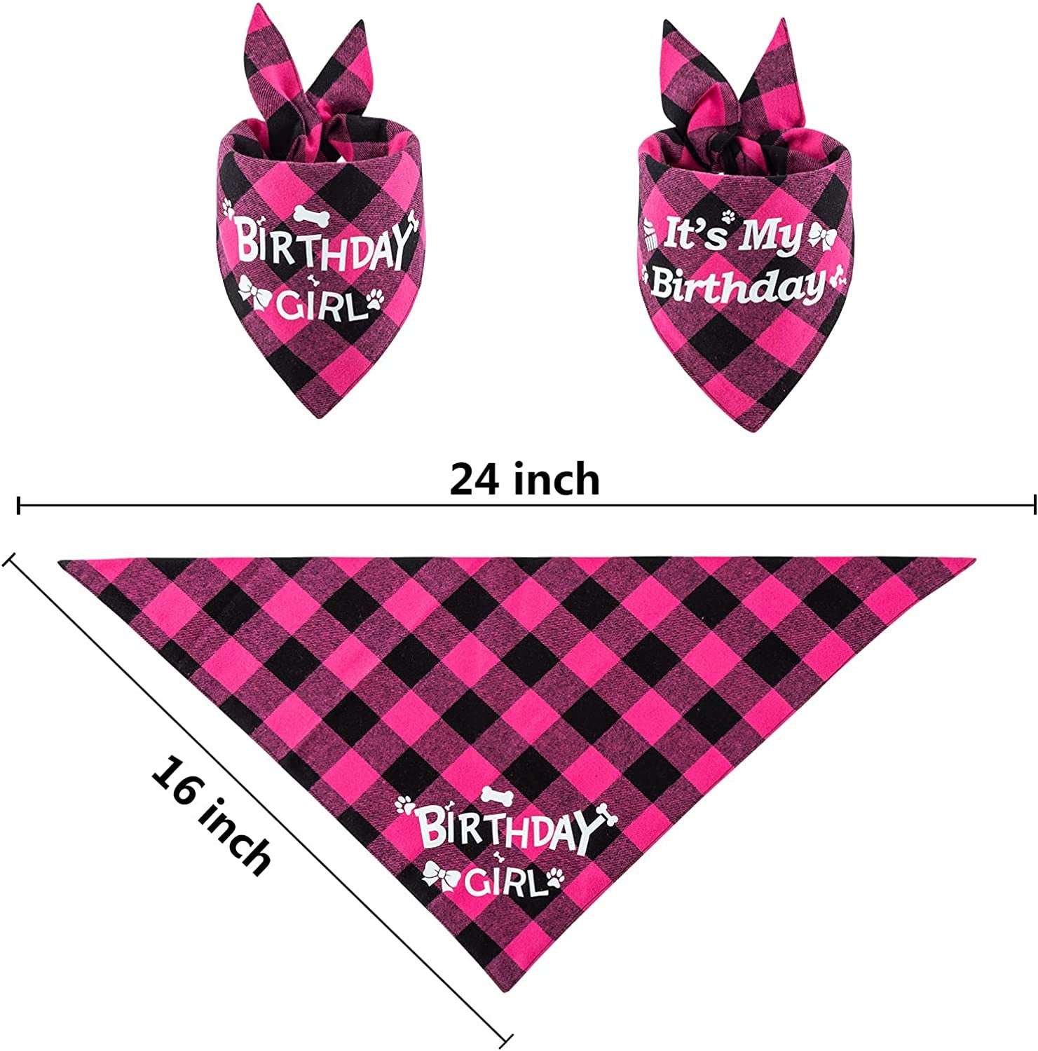 TCBOYING Dog Birthday Party Supplies, Dog Birthday Girl Bandana Triangle Hat Scarfs Flag Balloon Bow Tie Birthday Number with Cute Doggie Birthday Party Set Decorations Animals & Pet Supplies > Pet Supplies > Dog Supplies > Dog Apparel TCBOYING   