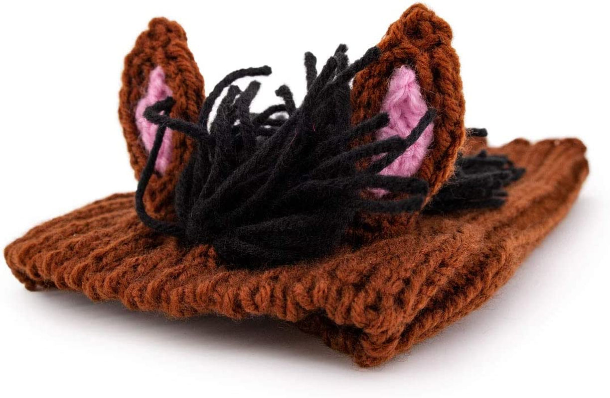 Zoo Snoods Horse Dog Costume, Large - Warm No Flap Ear Wrap Hood for Pets, Dog Outfit for Winter, Halloween, Christmas & New Year, Soft Yarn Ear Covers Animals & Pet Supplies > Pet Supplies > Dog Supplies > Dog Apparel Zoo Snoods   