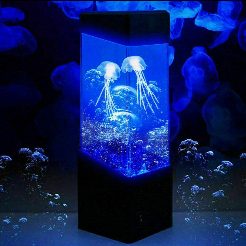 Jellyfish Lava Lamp, Jelly Fish Lamp Electric Aquarium Tank Mood Night Light with Color-Changing, Home Office Bedroom Desktop Decoration Gift Animals & Pet Supplies > Pet Supplies > Fish Supplies > Aquarium Lighting MUTOCAR   