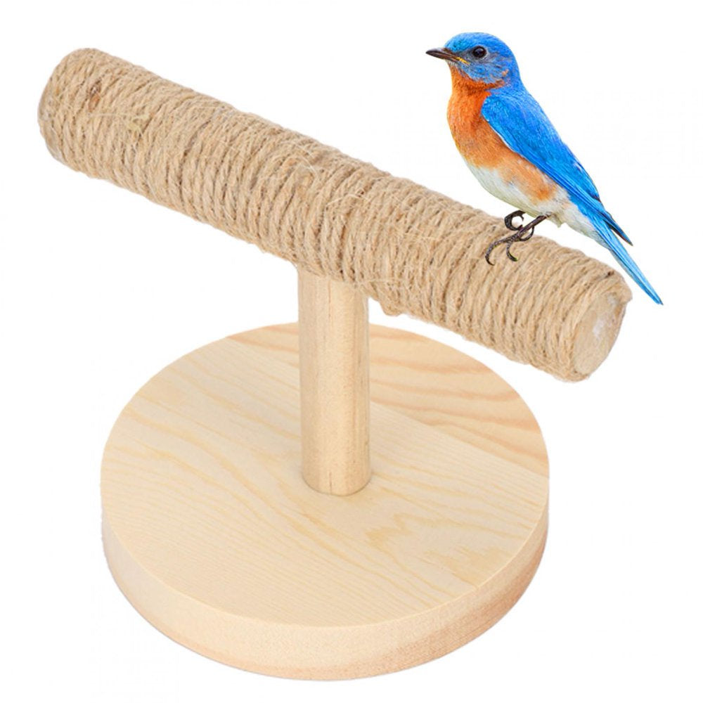 Mgaxyff Bird Cage Stand Wood Bird Platform Training Stand Playground Bird Accessories Toys,Bird Platform,Bird Playstand