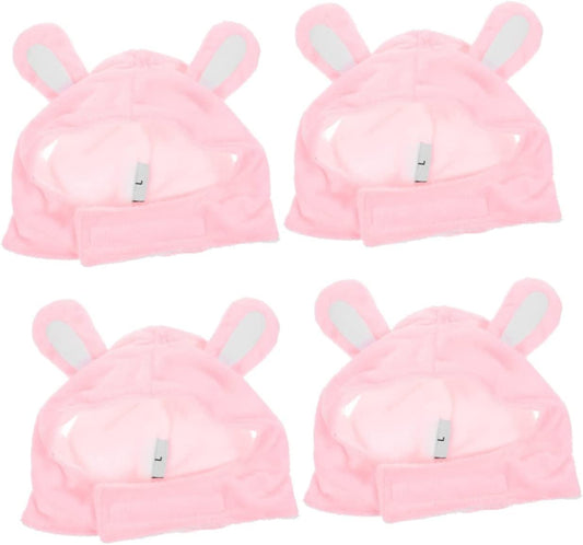 Balacoo 4Pcs Dog Costume Hat Cosplay in Dogs - for Accessories Year Party Cats Warm Pink Favor Bunny Kitten Accessory Dress Easter Rabbit up New Headwear Ears Puppy Headgear Small and Xs