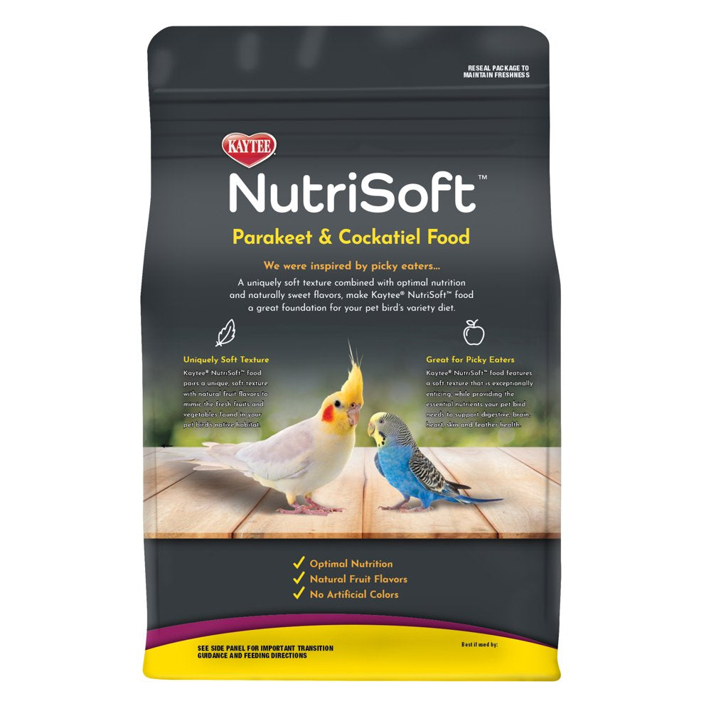 Kaytee Nutrisoft Parakeet and Cockatiel Pet Bird Food 2 Lb Animals & Pet Supplies > Pet Supplies > Bird Supplies > Bird Food Central Garden and Pet   