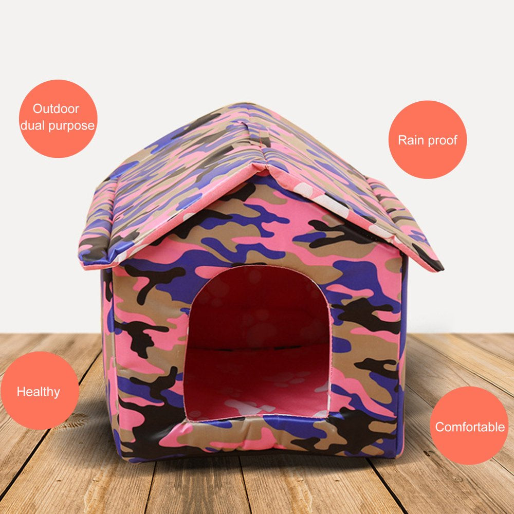 Pet Enjoy Dog House Kennel,Camouflage Weather & Water Resistant Foldable Dog House,Detachable Outdoor Dog Cat Pet Kennel Easy Assembly Animals & Pet Supplies > Pet Supplies > Dog Supplies > Dog Houses Pet Enjoy   