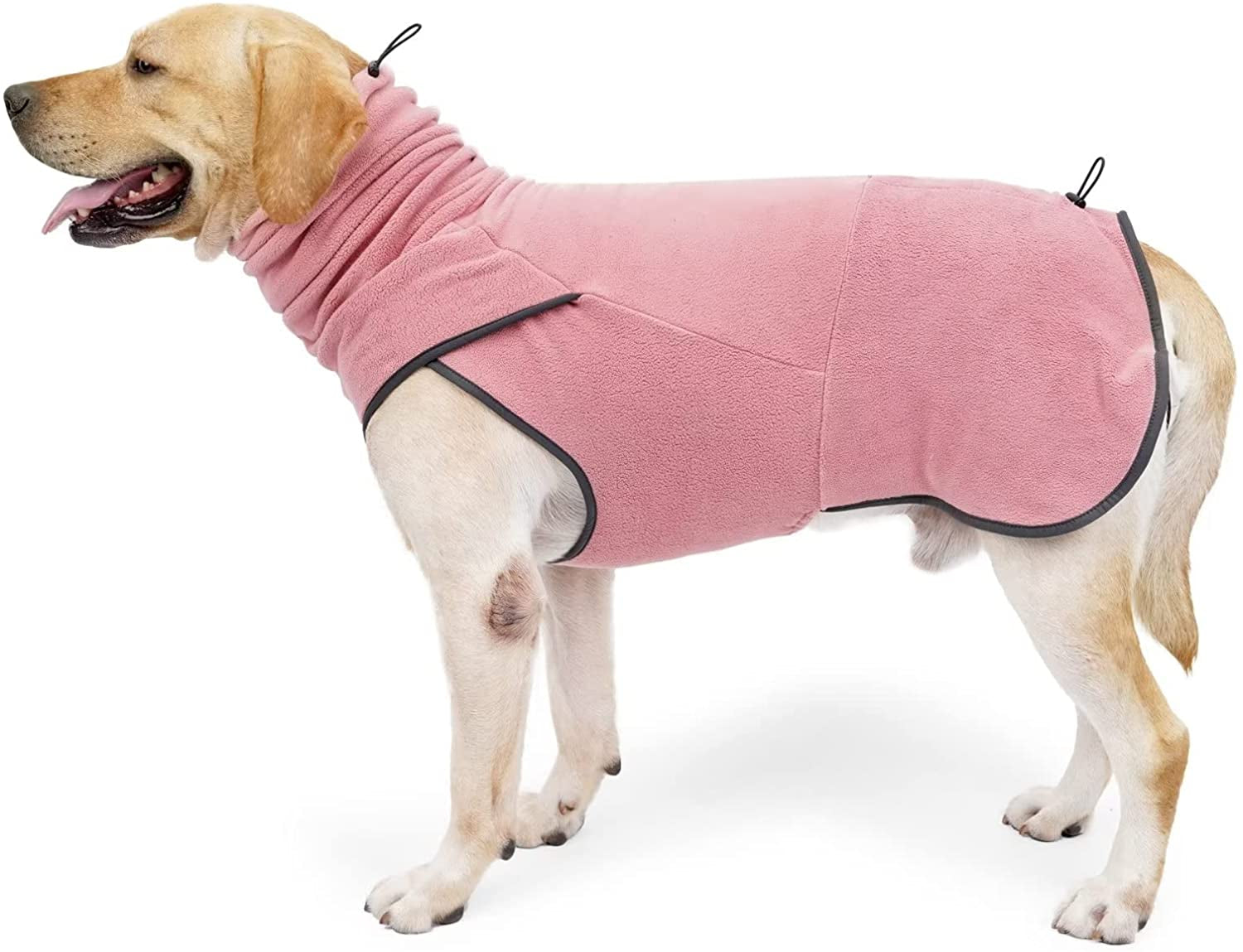 HEYWEAN Dog Fleece Sweater Soft Thickening Warm Pet Shirt Winter Dog Coat Pullover Design and Sleeveless Cloth for Puppy (Blue, S) Animals & Pet Supplies > Pet Supplies > Dog Supplies > Dog Apparel HEYWEAN Pink Small 