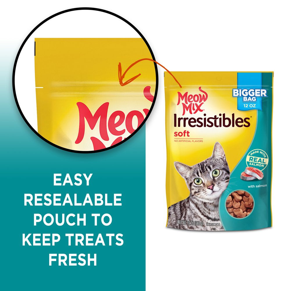 Meow Mix Irresistibles Cat Treats - Soft with Salmon, 12-Ounce Bag Animals & Pet Supplies > Pet Supplies > Cat Supplies > Cat Treats The J.M. Smucker Company   