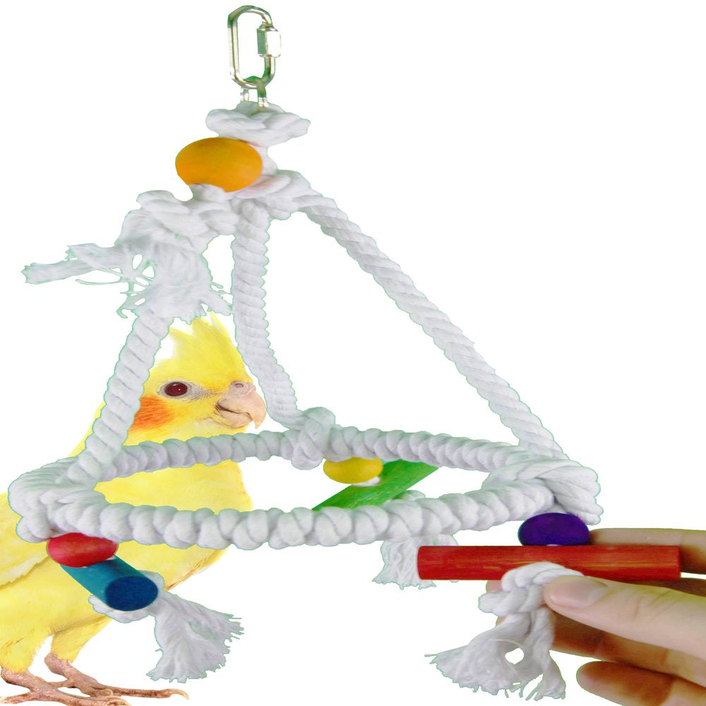 Bonka Bird Toys 1422 Rope Pyramid Small Swing Bird Toy Animals & Pet Supplies > Pet Supplies > Bird Supplies > Bird Toys Bonka Bird Toys   