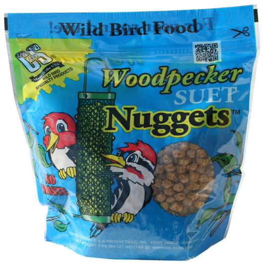 C&S Woodpecker No Melt Suet Nuggets, 27 Oz, Wild Bird Suet Animals & Pet Supplies > Pet Supplies > Bird Supplies > Bird Food C & S PRODUCTS   