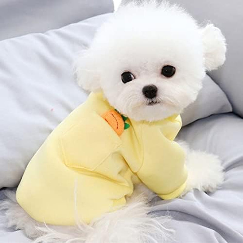 BADALO Dog Winter Clothes Pets Outfits Warm Clothes for Small Medium Dogs Costumes Coat Pet Jacket/Yellow/S Code Animals & Pet Supplies > Pet Supplies > Dog Supplies > Dog Apparel BADALO   