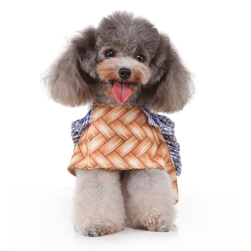 Ochine Halloween Hand Basket Dog Costume Set Funny Pet Basket Designed Dogs Clothes Apparel Party Dress up Clothing Christmas Halloween Animals & Pet Supplies > Pet Supplies > Dog Supplies > Dog Apparel OCHINE   