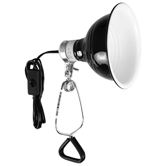 Simple Deluxe Reptile Dome Light Clamp Lamp Fixture with 5.5‘’ Aluminum Reflector for Amphibian Pet Terrariums Habitat, No Bulb Included, Black Animals & Pet Supplies > Pet Supplies > Small Animal Supplies > Small Animal Habitat Accessories Simple Deluxe   