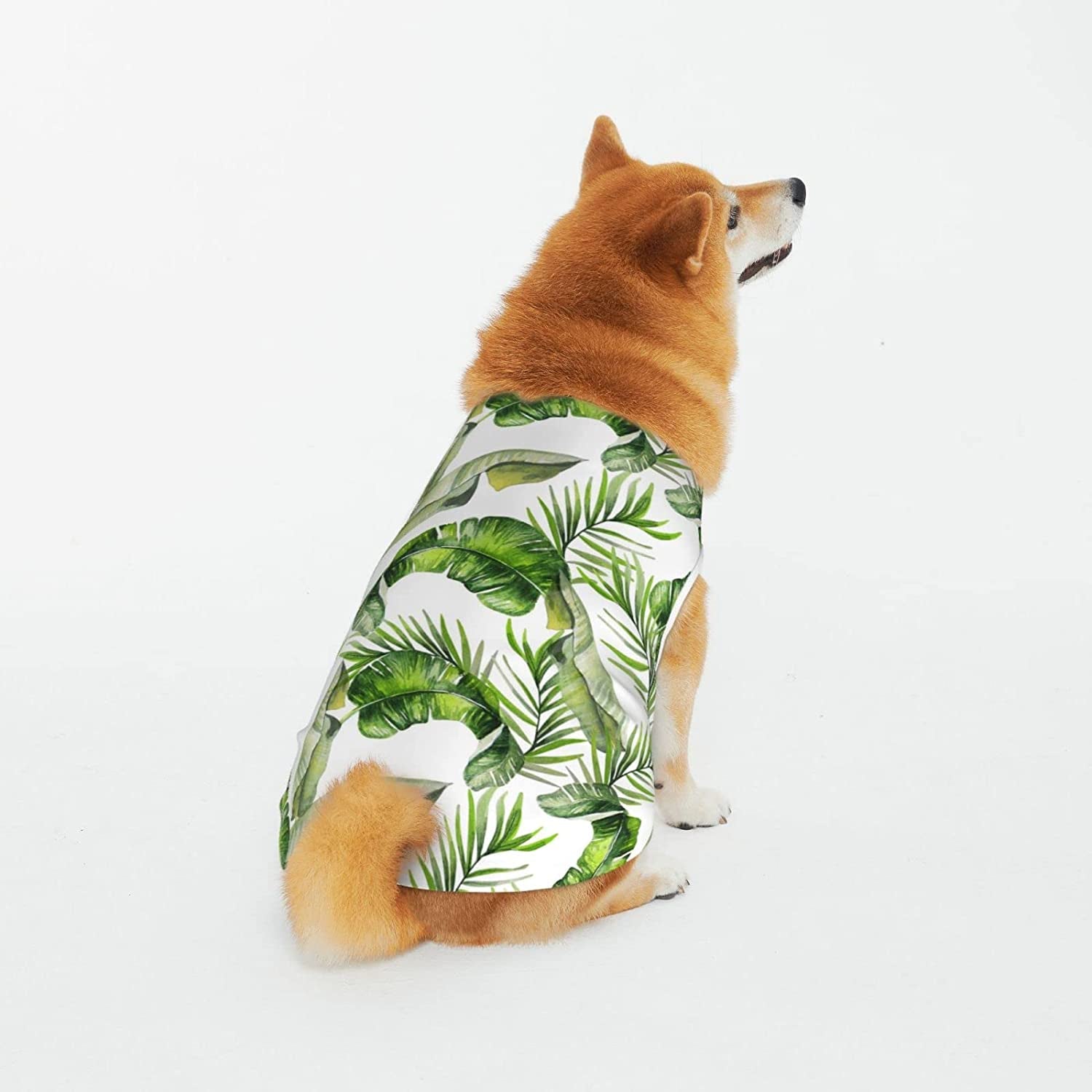 Green Clover Dog Puppy Cotton Vest, St. Patrick'S Day Washable Pets Costume for Kitty Cats Dogs All Seasons 2XL Animals & Pet Supplies > Pet Supplies > Dog Supplies > Dog Apparel Fiephvsa Tropical Palm Leaves 3XL 