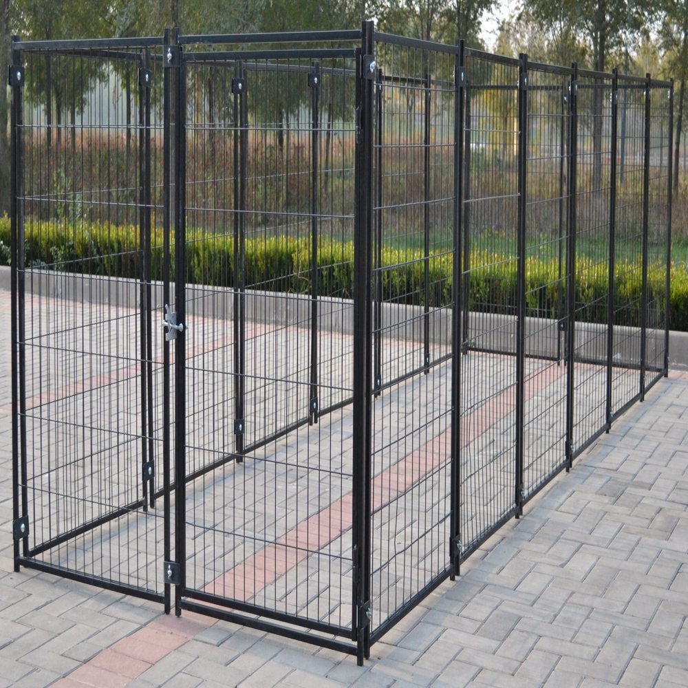 Omitree 9 X 9 X 3.93 Ft Modular Dog Exercise Fence Barrier Pet Cat Run New Pen Animals & Pet Supplies > Pet Supplies > Dog Supplies > Dog Kennels & Runs Omitree   