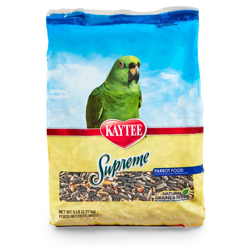 Kaytee Supreme Parrot Pet Bird Food, 5 Lb Animals & Pet Supplies > Pet Supplies > Bird Supplies > Bird Food Central Garden and Pet   