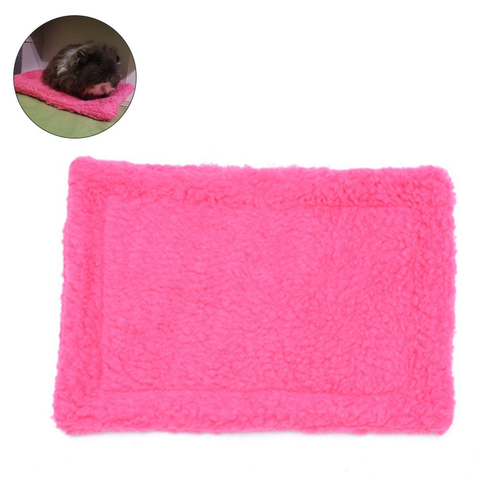 Visland Hamster Guinea Pig Warm Bed Mats Soft Plush Hamster Pad Mats Small Animal Winter Sleep Bedding Mat for Bunny Hamster Guinea Pig Squirrel Hedgehog Chinchilla Animals & Pet Supplies > Pet Supplies > Small Animal Supplies > Small Animal Bedding Visland   