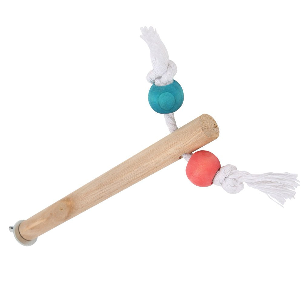 Standing Stick, Cotton Rope Fun Bird Cage Perch Natural Wood with Fixed Accessories for Bird for 1.5X18Cm Animals & Pet Supplies > Pet Supplies > Bird Supplies > Bird Cage Accessories Demonsen   