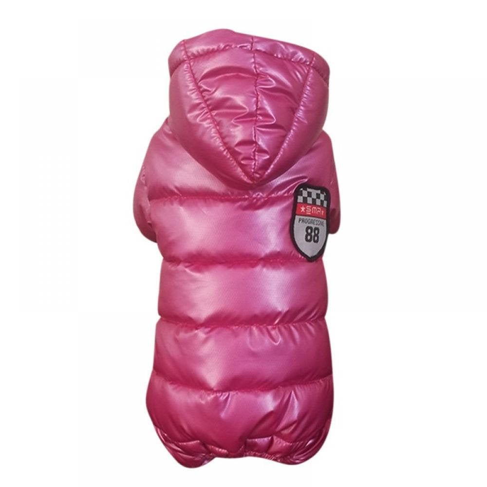 Dragonus Winter Dog Coat Warm Waterproof Puppy down Jacket, Lightweight Outdoor Padded Pet Vest, Windproof Snowsuit Cold Weather Apparel Clothes for Small Dogs Animals & Pet Supplies > Pet Supplies > Dog Supplies > Dog Apparel Dragonus 18 Rose Red 