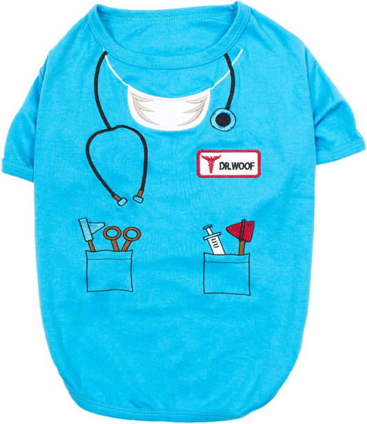 Parisian Pet - Dr. Woof - Dog Doctor Costume | Funny Halloween Outfit for Dog | Size - 2XL