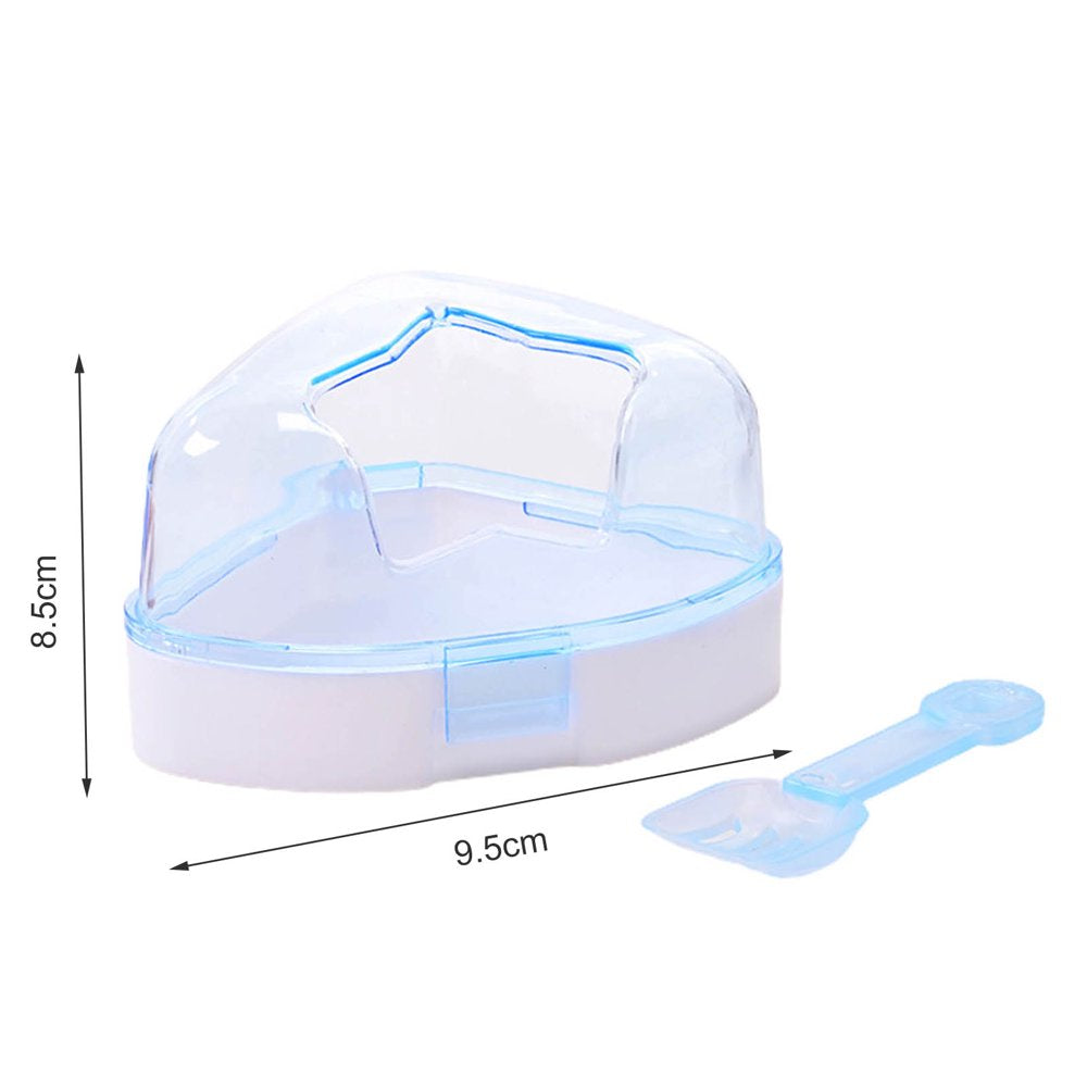 Small Animal Hamster Bathroom with Scoop, Ice Bathtub Accessories Cage Toys, Relax Habitat House, Sleep Pad Nest for Hamster, Food Bowl for Guinea Pigs/Squirrel/Chinchilla Animals & Pet Supplies > Pet Supplies > Small Animal Supplies > Small Animal Habitats & Cages GMMGLT   