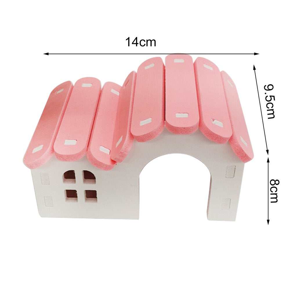 Meidiya Hamster Hideout Wooden Gerbil House,Rainbow Bridge Mouse Sports Toy Hamster Cage Accessories for Small Animal Habitat Hamster Guinea-Pig Hedgehog Squirrel Animals & Pet Supplies > Pet Supplies > Small Animal Supplies > Small Animal Habitats & Cages Meidiya   