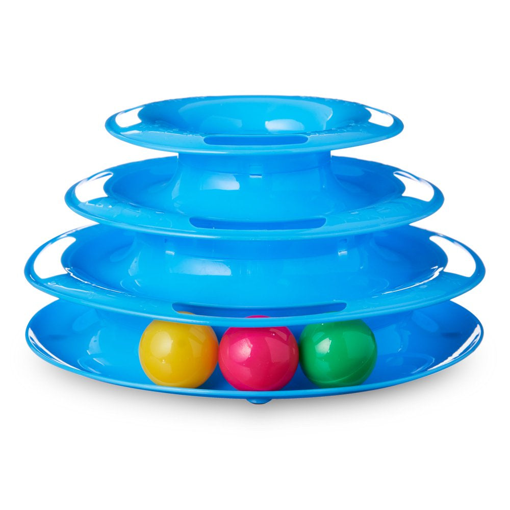 Vibrant Life Triple Chase 3 Tier Tower Interactive Ball Toy for Cats and Kittens Animals & Pet Supplies > Pet Supplies > Cat Supplies > Cat Toys Ourpets   