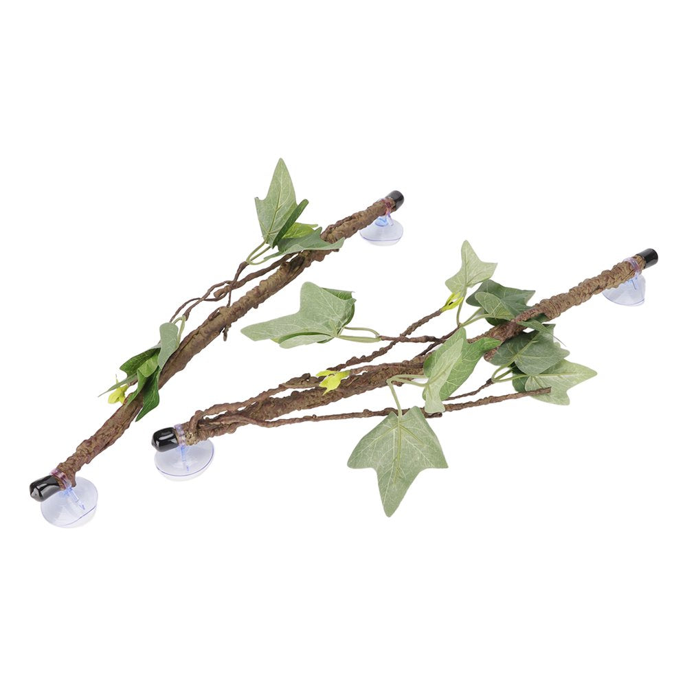 Spptty Reptile Tree Branch,Reptile Corner Branch Terrarium Plant Decoration with Suction Cups for Amphibian Lizard Snake Climbing,Reptile Corner Tree Branch Animals & Pet Supplies > Pet Supplies > Small Animal Supplies > Small Animal Habitat Accessories Spptty   