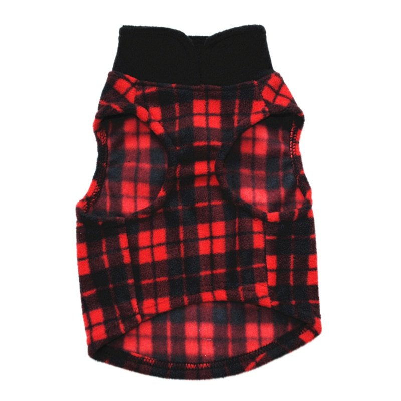 Pet Dog Polar Fleece Vest, Autumn Winter Pet Plaid Jacket Dog Coat Cold Weather Clothes Apparels for Small Medium Large Dogs,Green,M Animals & Pet Supplies > Pet Supplies > Dog Supplies > Dog Apparel OCHINE S Red 