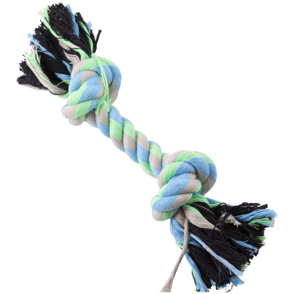 Vibrant Life Playful Buddy Med 2 Knot Rope Interactive Dog Chew Toy