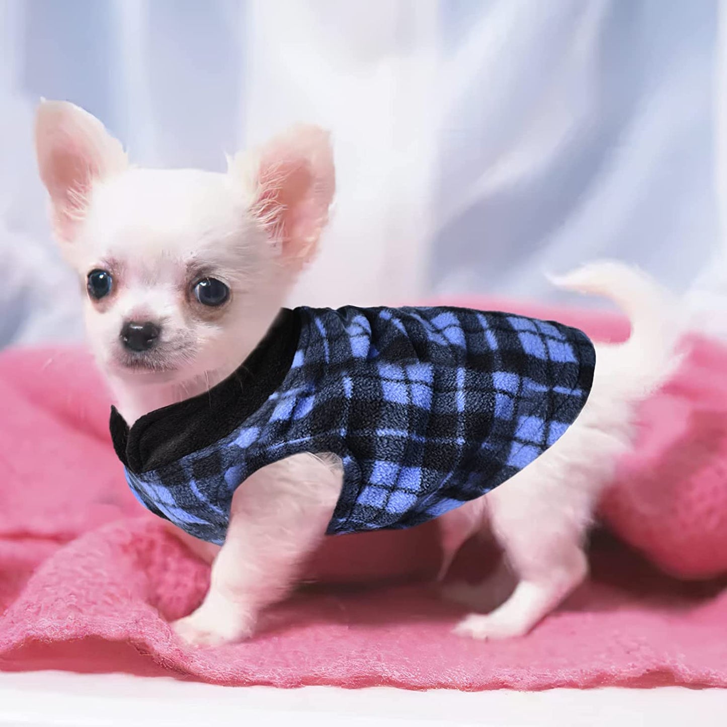 Chihuahua Sweaters for Small Dogs Fleece Puppy Clothes for Yorkie Teacup Boy Girl Winter Warm Tiny Dog Sweater with D Ring Extra Small Dog Clothing XXS XS 3 Pieces (Xx-Small) Animals & Pet Supplies > Pet Supplies > Dog Supplies > Dog Apparel Sebaoyu   