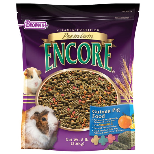 Encore Premium Guinea Pig Food, 8 Lb. Animals & Pet Supplies > Pet Supplies > Small Animal Supplies > Small Animal Food F.M. Brown's Sons, Inc.   
