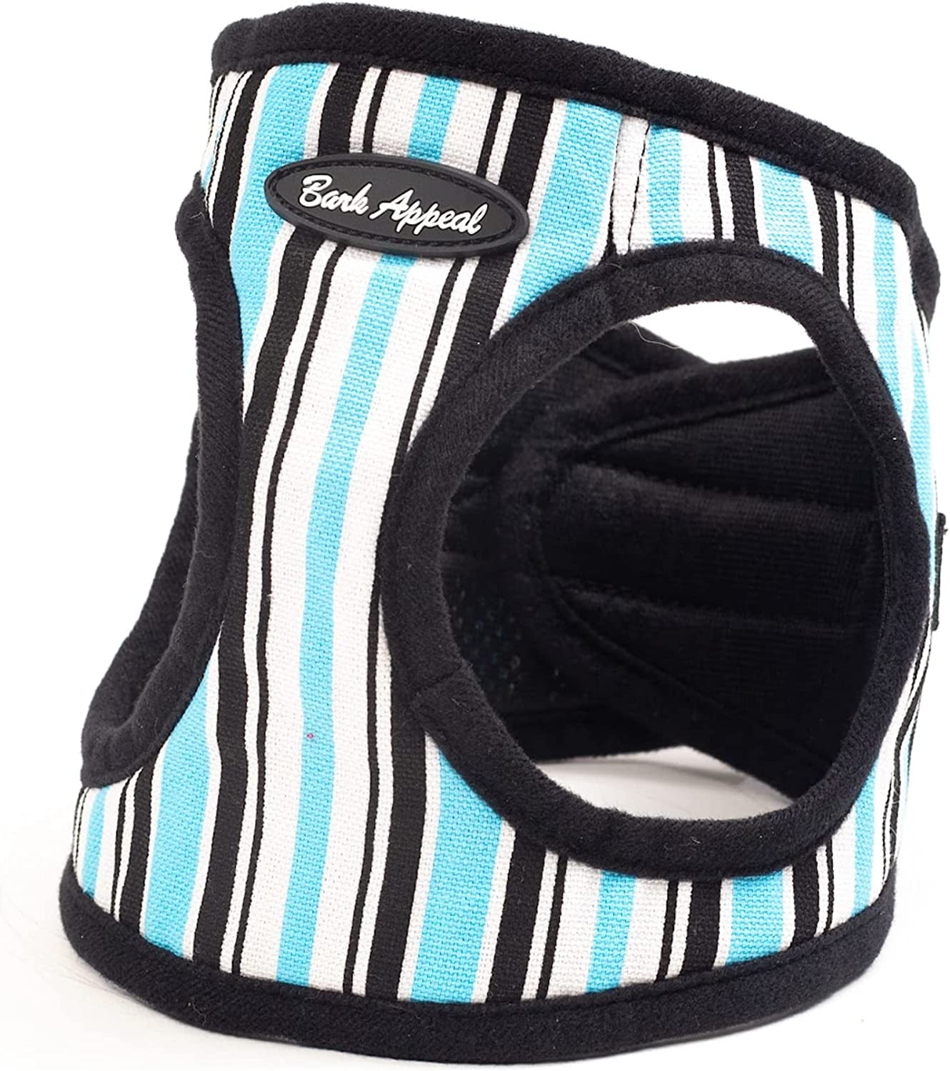 Bark Appeal Step-In Dog Harness, Mesh Step in Dog Vest Harness for Small & Medium Dogs, Non-Choking with Adjustable Heavy-Duty Buckle for Safe, Secure Fit – (Small, Pink) Animals & Pet Supplies > Pet Supplies > Dog Supplies > Dog Apparel Bark Appeal Blue Stripe Large 