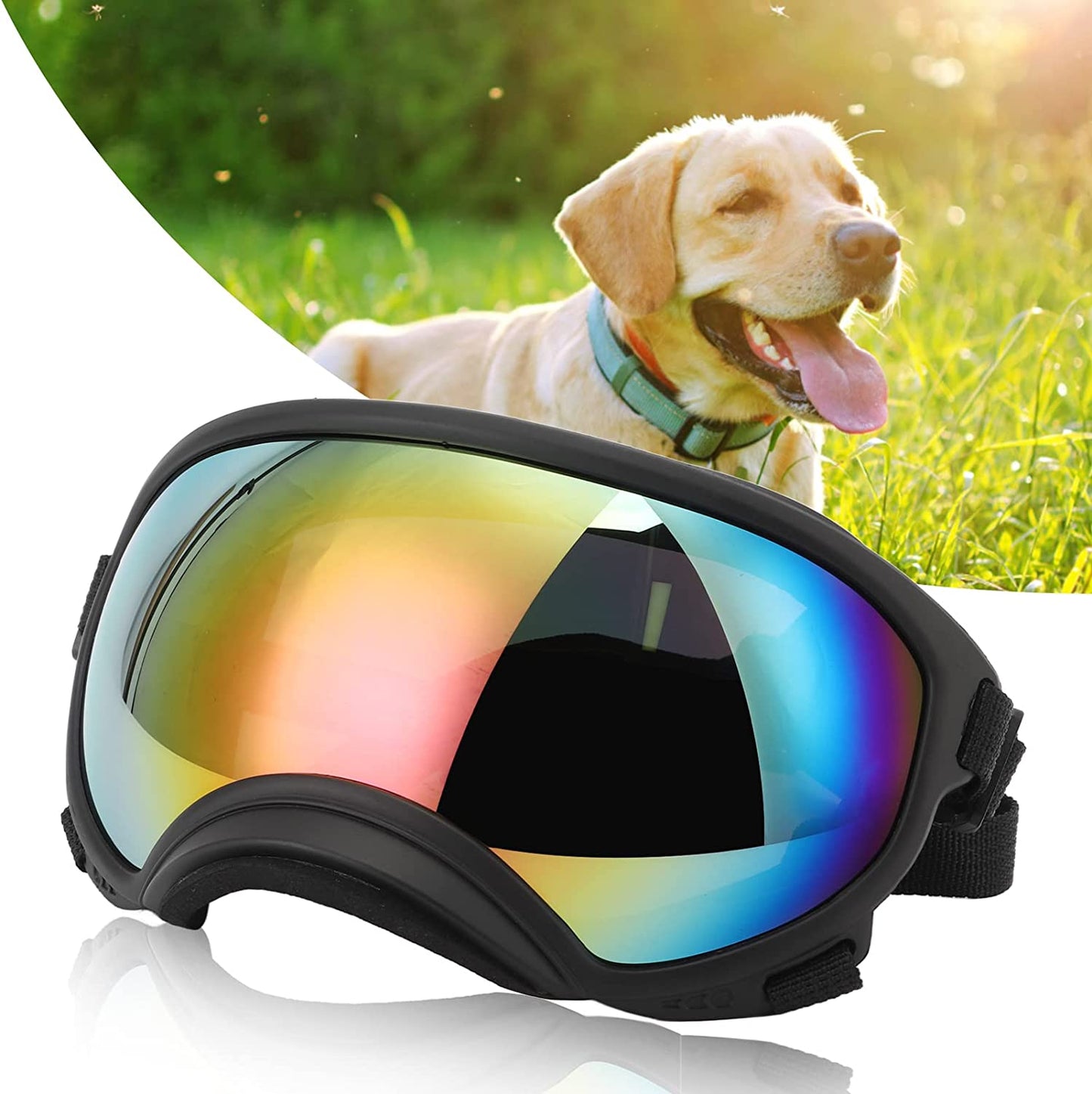 Vbestlife Dog Goggles, anti UV Strong Impact Resistance Adjustable Elastic Large Breed Dog Goggles Pet Sunglasses Animals & Pet Supplies > Pet Supplies > Dog Supplies > Dog Apparel Vbestlife   