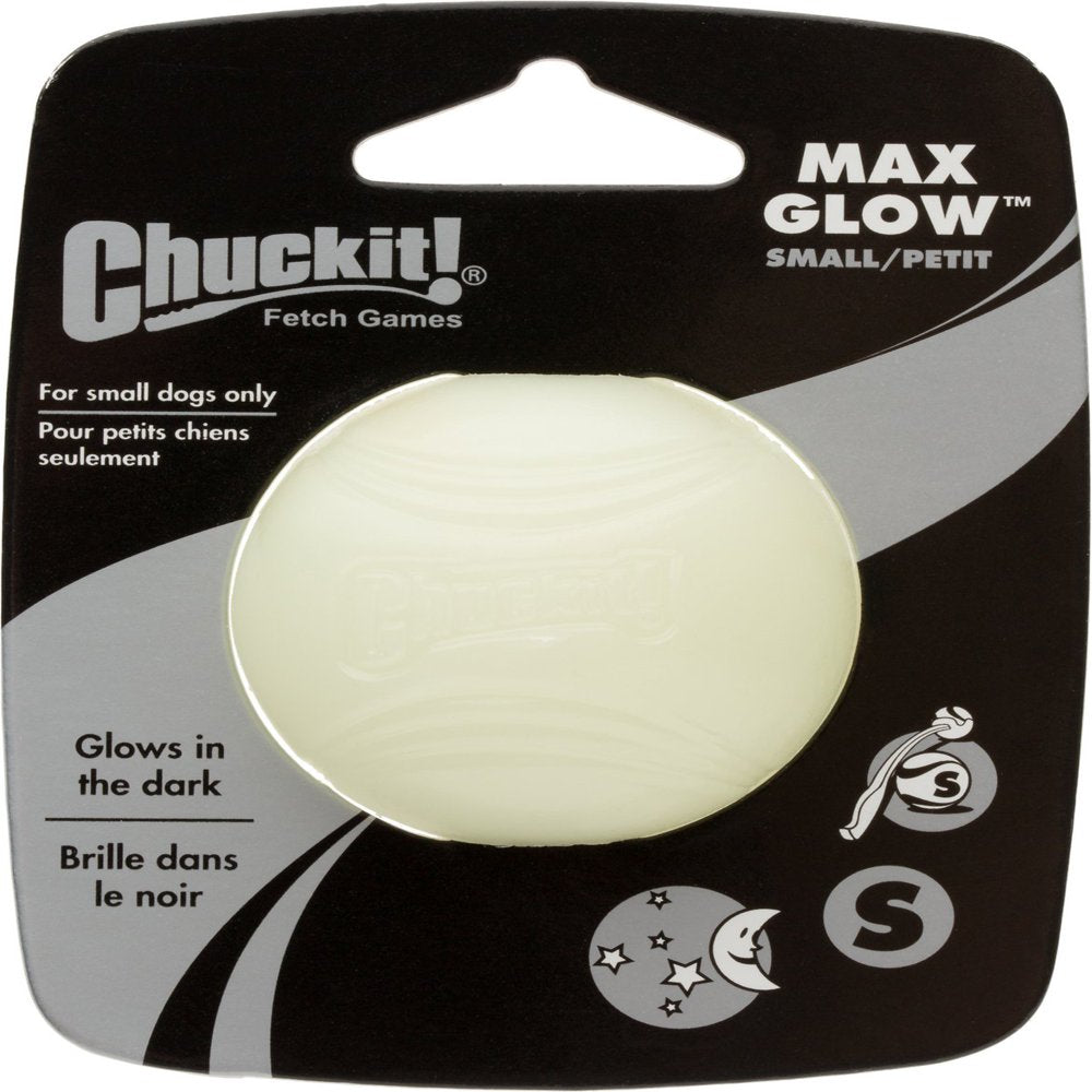 Chuckit! Max Glow Ball Dog Toy, Small Animals & Pet Supplies > Pet Supplies > Dog Supplies > Dog Toys Petmate S  