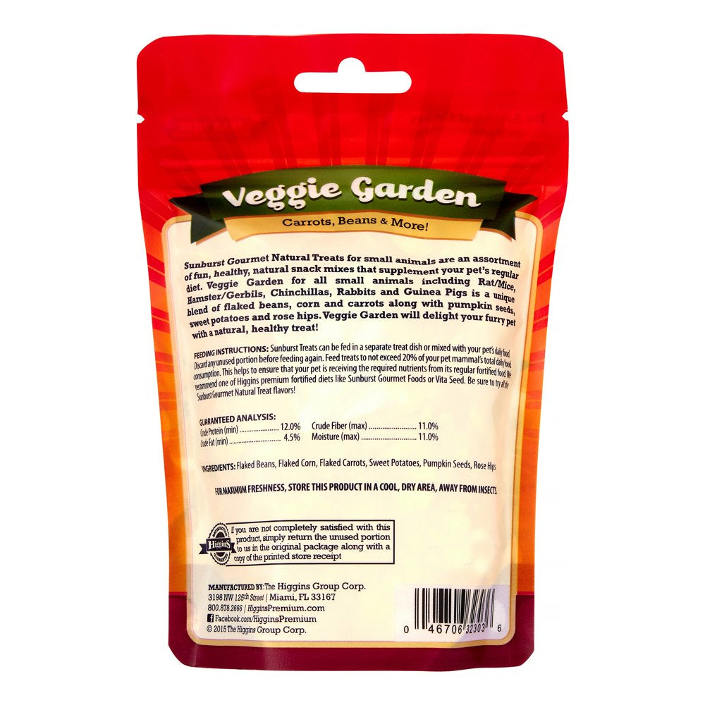 Higgin 466042 5 Oz Sunburst Veggie Garden Treat