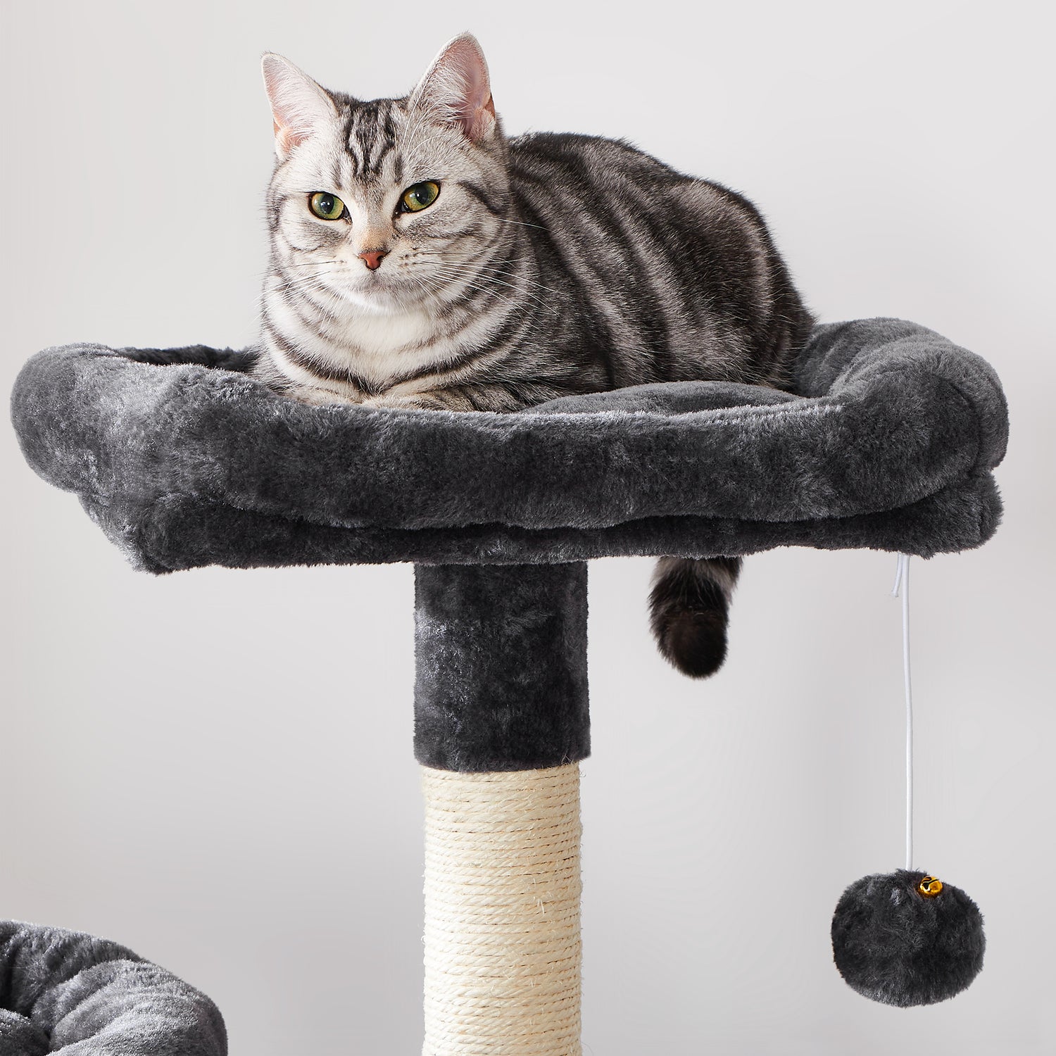 BEWISHOME Cat Tree Condo Furniture Kitten Activity Tower Pet Kitty Play House with Scratching Posts Perches Hammock MMJ01 Animals & Pet Supplies > Pet Supplies > Cat Supplies > Cat Furniture BEWISHOME   