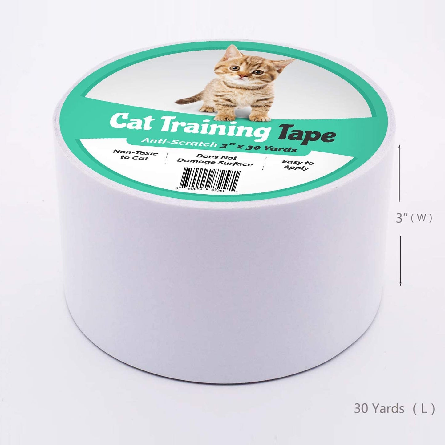 Anti-Scratch Cat Training Tape Provides Cat Scratch Prevention for Furniture, Carpet and More (3 Inches X 30 Yards)