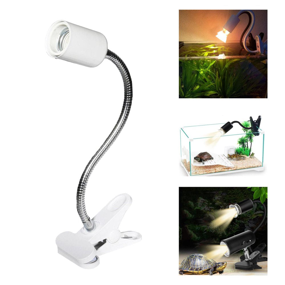 Porcelain Reptile Aquarium Heat Lamp Heating Light W/360 Degree Rotatable Clip Basking B for Aquarium Habitat Bird Turtle Switch Button Animals & Pet Supplies > Pet Supplies > Reptile & Amphibian Supplies > Reptile & Amphibian Habitat Heating & Lighting FITYLE   