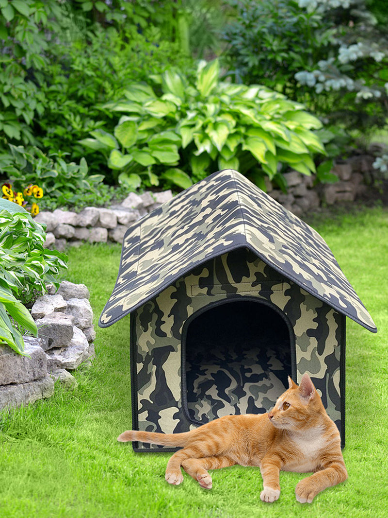 MEGAWHEELS Cat Shelter Dog House Pet Cage Outdoor Waterproof Cat Villa Tent