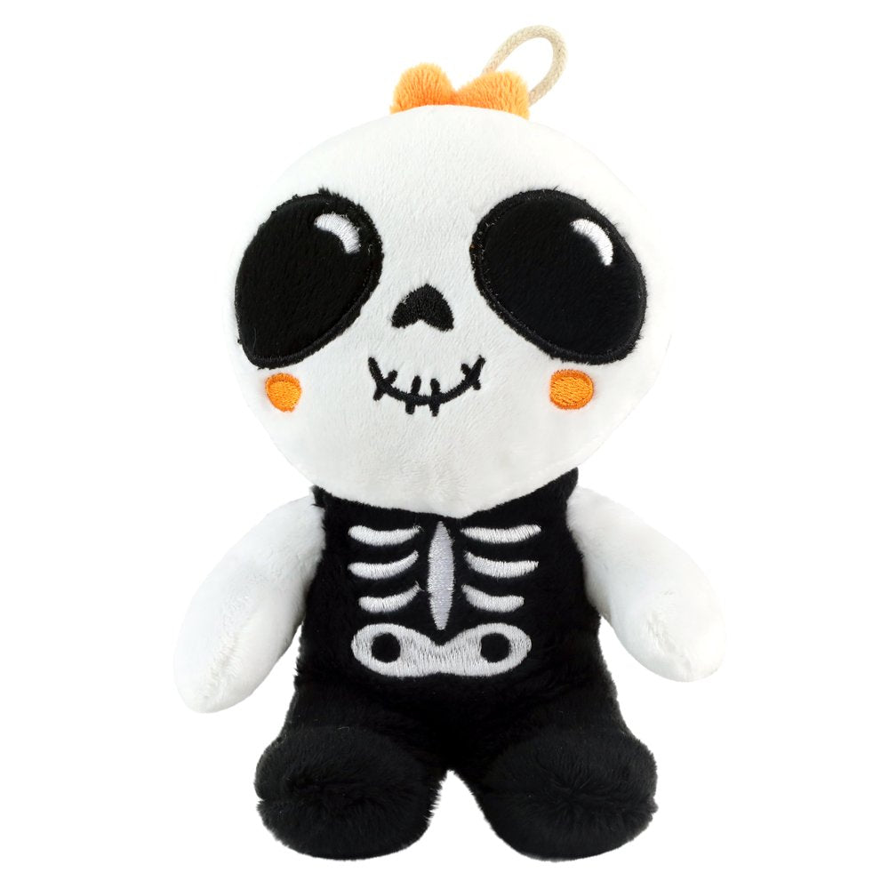 Vibrant Life Halloween Dog Toy, 6-Inch Squeaky Candy Corn Plush Animals & Pet Supplies > Pet Supplies > Dog Supplies > Dog Toys Dan Dee International Skeleton  