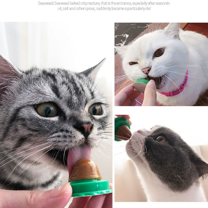 Cat Treats Energy Ball with Natural Catnip,Cat Snacks Licking Sugar Snacks Ball
