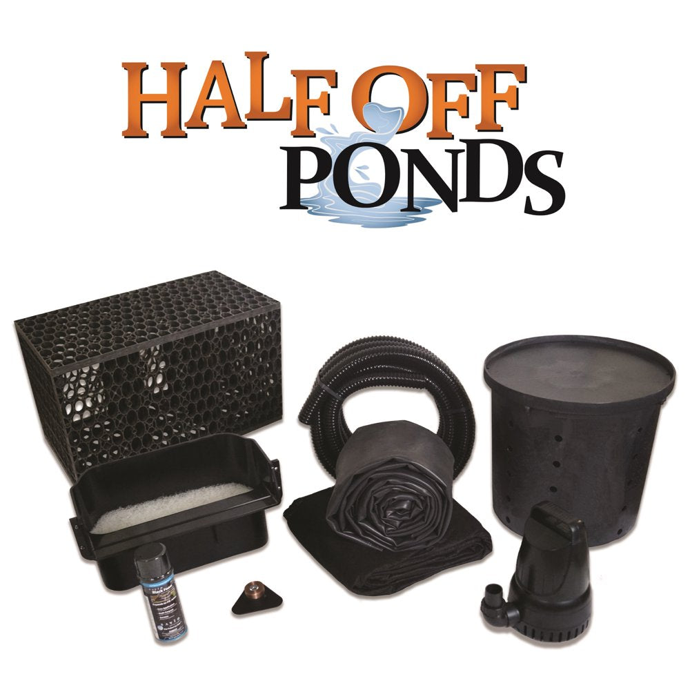 HALF off PONDS Simply Waterfalls 3300 Pond Free Waterfall Kit with Matrixblox, with 10 Ft by 15 Ft EPDM Liner and 3,000 GPH Aqua Pulse Series Submersible Pump - PSANB2 Animals & Pet Supplies > Pet Supplies > Fish Supplies > Aquarium & Pond Tubing Half Off Ponds   